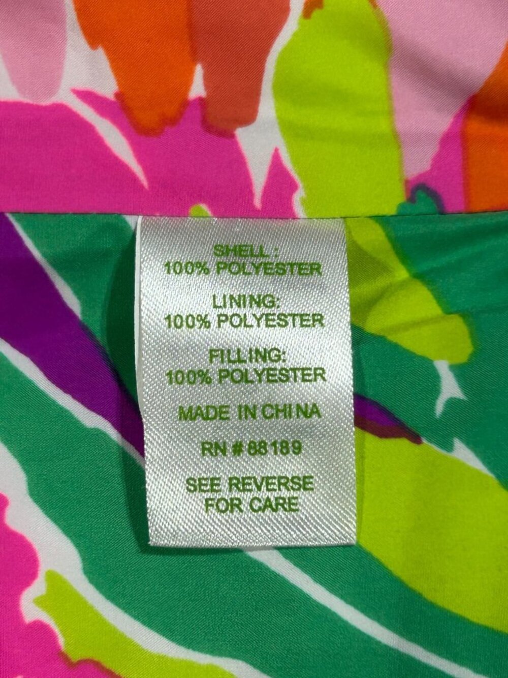 Lilly Pulitzer Kate Green Zip Snap Up Puffer Vest Preppy Gorpcore Size L 3046 - Picture 7 of 13